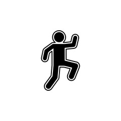 Poster - trail icon. Element of detective icon for mobile concept and web apps. Glyph trail icon can be used for web and mobile