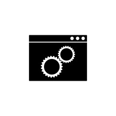 Aufkleber - browser settings icon. Element of web icon for mobile concept and web apps. Glyph browser settings icon can be used for web and mobile