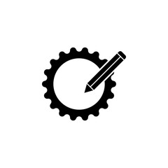 Aufkleber - pencil setting icon. Element of web icon for mobile concept and web apps. Glyph pencil setting icon can be used for web and mobile