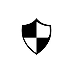 Aufkleber - protection shield icon. Element of web icon for mobile concept and web apps. Glyph protection shield icon can be used for web and mobile