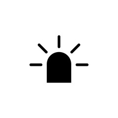 Aufkleber - siren icon. Element of web icon for mobile concept and web apps. Glyph siren icon can be used for web and mobile