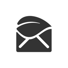 Sticker - Mail logo. Letter Icon. envelope and post symbol. Vector eps 08.