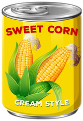 Poster - A tin of sweet corn cream style