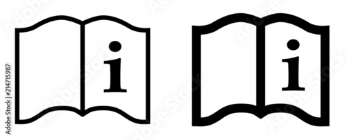 Simple read instructions icon Tableau sur Toile