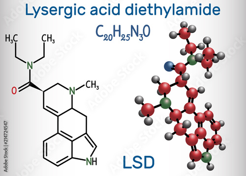 Lysergic Acid Diethylamide Lsd It Is A Hallucinogenic Drug Structural Chemical Formula And Molecule Model Stock Vector Adobe Stock Lysergic Acid Diethylamide Lsd It Is A Hallucinogenic Drug Structural Chemical Formula And Molecule Model Stock Vector Adobe Stock