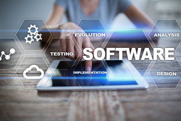 software development. data digital programs system technology concept.