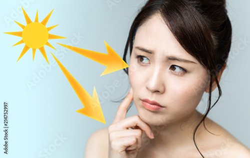 Fotografia, Obraz  女性の日焼けイメージ