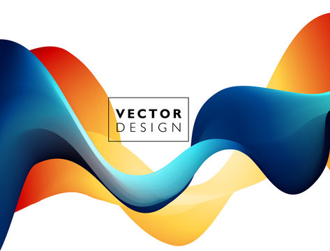 Abstract colorful vector background, color flow liquid wave for design brochure, website, flyer.