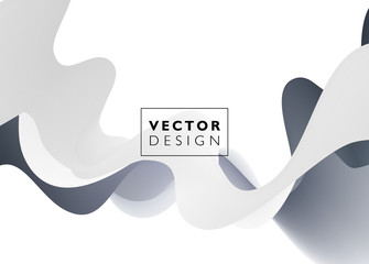 Aufkleber - Abstract vector background, wavy