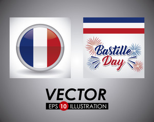 Sticker - Bastille day design