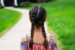 © Sarah Rypma - Back view of girl with braids