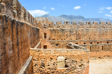 The fortress of Frangokastello in Crete