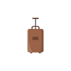 Poster - suitcase colored icon. Element of summer pleasure icon for mobile concept and web apps. Cartoon style suitcase colored icon can be used for web and mobile