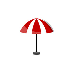 Poster - sun umbrella colored icon. Element of summer pleasure icon for mobile concept and web apps. Cartoon style sun umbrella colored icon can be used for web and mobile