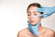 Spa woman treatment. Doctor dermatology clinic. Cosmetology, beauty skin