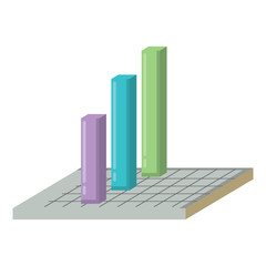 Canvas Print - bar chart icon