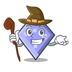 Sticker - Witch rhombus mascot cartoon style