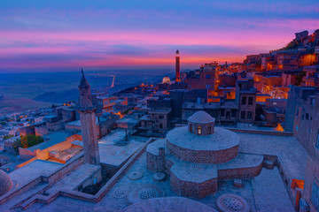 Mardin old town at dusk - Turkey