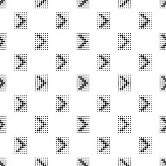 Poster - Design element with dots arrow icon in simple style isolated on white background