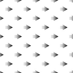 Poster - Halftone rigth arrow icon in simple style isolated on white background