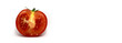 Halbe Tomate isoliert auf weißem Hintergrund frisch und saftig