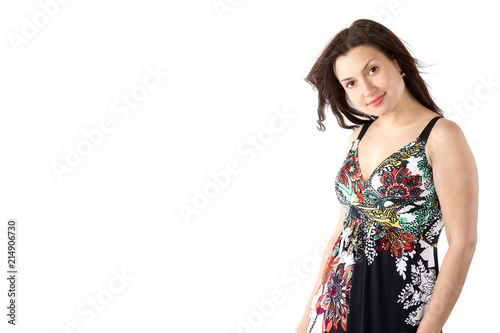 beautiful woman in sundress