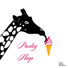 Pastry Shop. Ice Cream Cone. Tongue Ice Cream. Giraffe Ice Cream. Ice Cream Cone