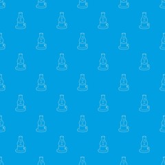 Sticker - Gas lamp pattern vector seamless blue repeat for any use