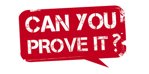 can you prove it - red stamp