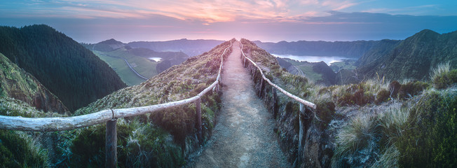 Wall Mural - mountain landscape ponta delgada island, azores
