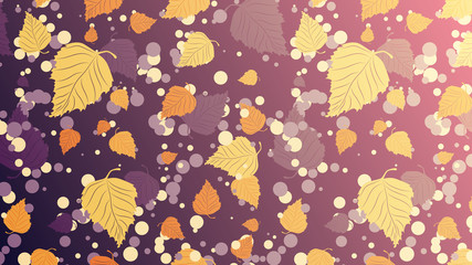 Wall Mural - Abstract background of autumn leaves