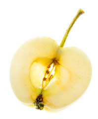 Wall Mural - cut apple isolated on a white background