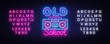 Old School neon sign vector. Retro Music Design template neon sign, Retro Style 80-90s, celebration light banner, tape recorder neon signboard, light inscription. Vector. Editing text neon sign