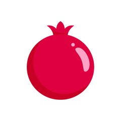 Poster - Pomegranate icon. Flat illustration of pomegranate vector icon for web isolated on white