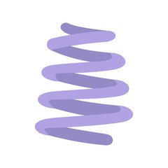 Sticker - Spiral coil icon. Flat illustration of spiral coil vector icon for web isolated on white