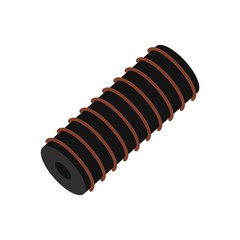 Poster - electric spring coil icon. flat illustration of electric spring coil vector icon for web isolated on