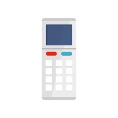 Poster - Remote control air conditioner icon. Flat illustration of remote control air conditioner vector icon for web isolated on white