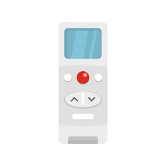Poster - Modern remote control conditioner icon. Flat illustration of modern remote control conditioner vector icon for web isolated on white