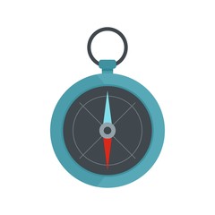 Poster - Compass icon. Flat illustration of compass vector icon for web isolated on white