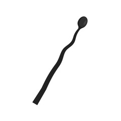 Poster - Burned match icon. Flat illustration of burned match vector icon for web isolated on white