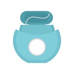 Poster - Tooth floss icon. Flat illustration of tooth floss vector icon for web isolated on white