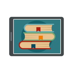 Poster - Electronic book icon. Flat illustration of electronic book vector icon for web isolated on white