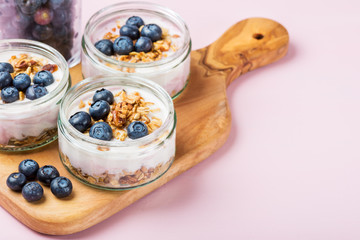 Wall Mural - Yogurt with Homemade Granola and Blueberries