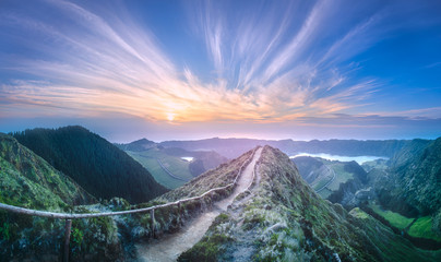 Wall Mural - mountain landscape ponta delgada island, azores