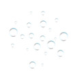 © writerfantast - Underwater fizzing air bubbles on white background. Fizzy sparkles in water, sea, aquarium, ocean. Effervescent drink. Undersea vector texture.