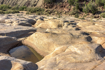 Canvas Print - River Bed Potholes