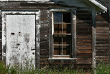 Fototapeta  - Old Wooden Door and Windows 