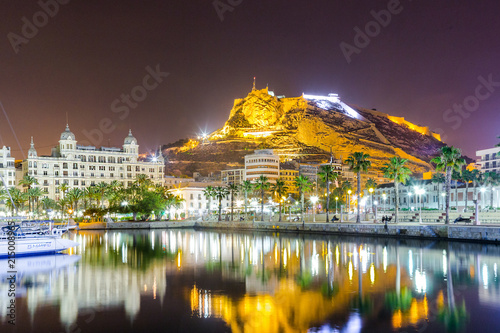 Hiszpania Costa Blanca Alicante marina Obraz na płótnie