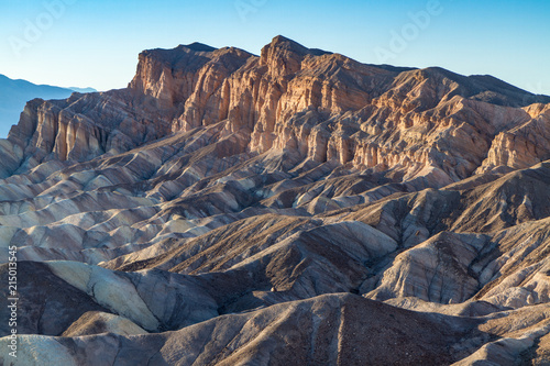 Fotografia, Obraz Last Light on Red Cathedral Rocks, Viewed from Zabriskie Point, Death Valley