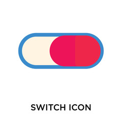 Poster - Switch icon vector sign and symbol isolated on white background, Switch logo concept